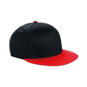 Beechfield Childrens/Kids  Cap / Black/Bright Red
